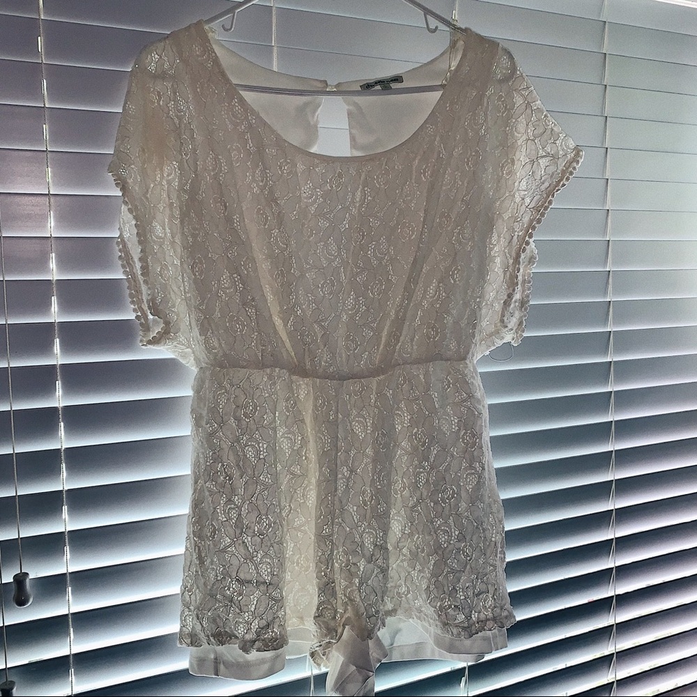 Embroidered romper